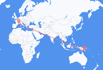 Flights from Port Moresby to Marseille