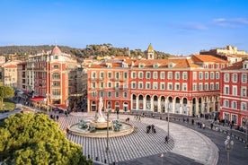 Saint Jean Castle and Cathedral de la Major and the Vieux port in Marseille, France.