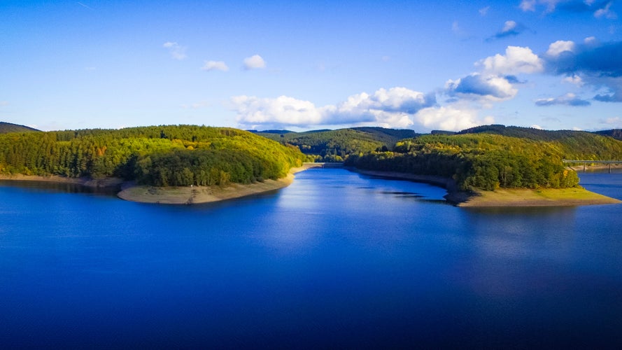 Photo of View over Biggesee near Attendorn, Germany.