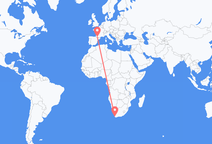 Flyg från Kapstaden till Lourdes (kommun i Brasilien, São Paulo, lat -20,94, long -50,24)