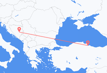 Flyg från Sarajevo till Samsun