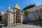 photo of the Burgas fountain, hot and medicinal thermal water in the city of Ourense, Spain.