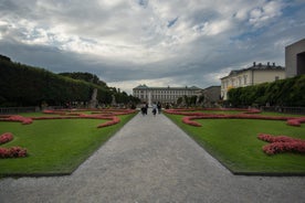 Austria, Rainbow over Salzburg castle