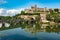 Photo of Old bridge and Saint Nazaire cathedral on the Orb river in Beziers, France.