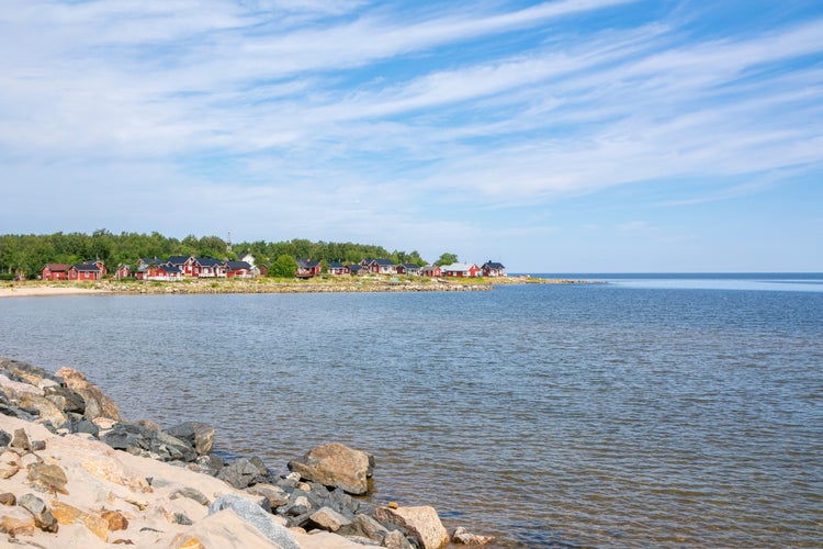 Photo of view of the Ohtakari island and Gulf of Bothnia, Lohtaja, Kokkola, Finland.