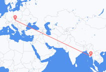 양곤에서 출발해 빈으로 향하는 항공편
