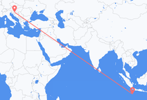 Flyg från Shire of Christmas Island till Zagreb