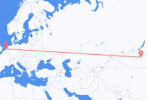 Vluchten van Ulaanbaatar naar Rotterdam