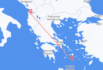 Flyg från Tirana till Santorini