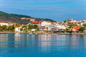 Photo of Cunda Island coastline view in Ayvalik Town of Turkey.