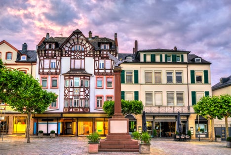 photo of view of The war memorial on the Waisenhausplatz in Bad Homburg near Frankfurt, Germany.