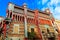 Photo of Facade of Casa Vicens in Barcelona, Spain. It is first masterpiece of Antoni Gaudi. Built between 1883 and 1885.