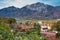 Photo of aerial view of Bad Reichenhall against the Alps, Bavaria, Germany.