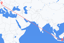 Flyreiser fra Denpasar, til Stuttgart