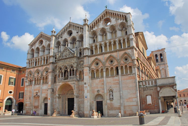 Cathedral of Saint George the Martyr located on Piazza della Cattedrale, Ferrara, Emilia-Romagna, Italy