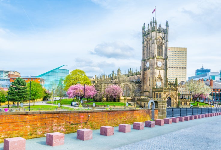 Photo of Manchester Cathedral, England.