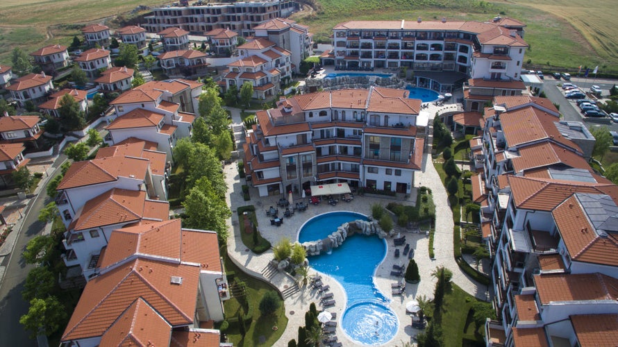 Aerial view of Aheloy, Bulgaria