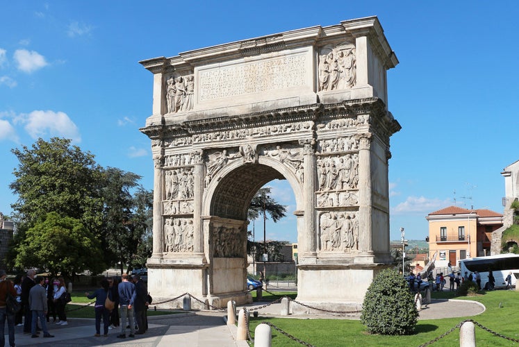 Arch of Trajan , Benevento, Italy.