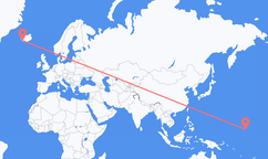 Flights from Majuro to Reykjavík
