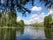 Sunny Day View in the IOR Park, Bucharest, Romania , Reflection of the Nature in the Water, Nature in the Middle of The City, Alexandru Ioan Cuza Park.