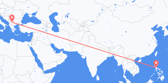 Voli dalle Filippine alla Macedonia del Nord