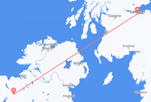 Flyreiser fra Knock, til Edinburgh