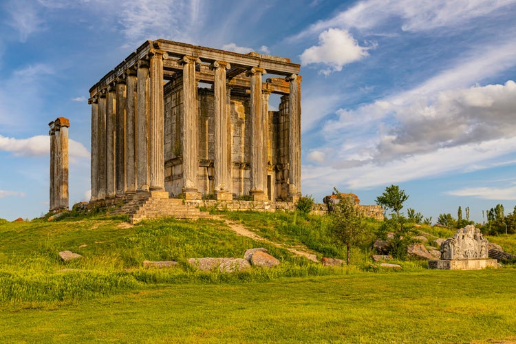 photo of view of Aizanoi antique city. zeus temple Kütahya - Turkey.