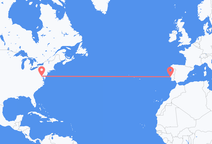 워싱턴 D. C. 출신 출발해 리스본으로 향하는 항공편