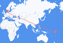 Flights from Funafuti to Hamburg