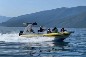 Vlore: Sazan Island & Haxhi Ali Cave Speedboat Guided Tour