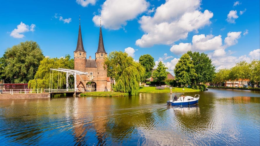 photo of Delft Oostpoort Drawbridge, The Netherlands.