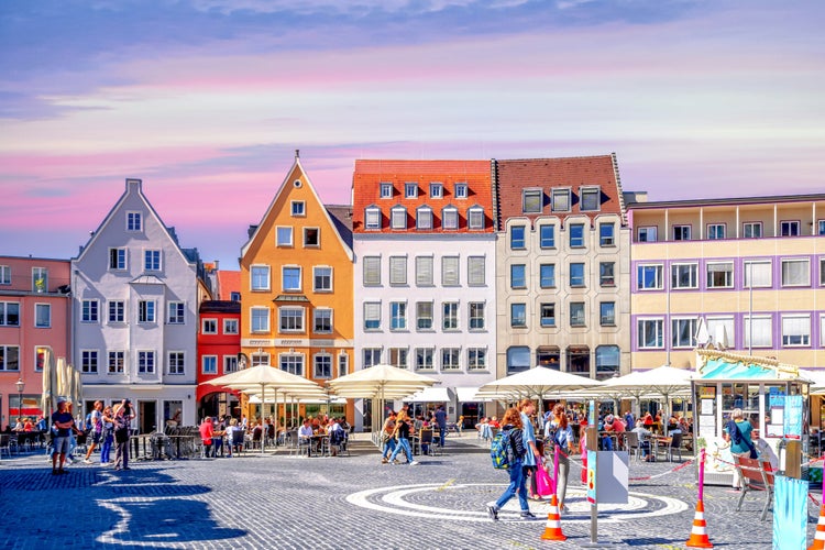 photo of view of Market Place, Old city of Augsburg, Bavaria, Germany.