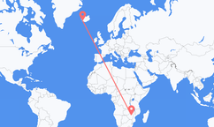 Loty z Harare, Zimbabwe do Reykjaviku, Islandia