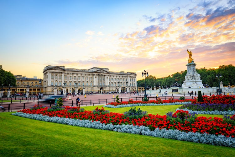 Photo of Buckingham Palace in London, United Kingdom.