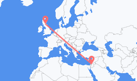 Flights from Jordan to Scotland