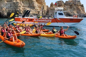 From Lagos: Ponta da Piedade Caves Kayak Tour from Catamaran