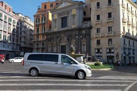 Trasferimento privato a Napoli con furgone Mercedes di lusso e autista che parla inglese