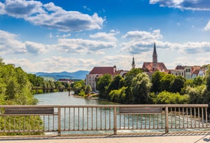 Aerial View Of Graz City Center - Graz, Styria, Austria, Europe.