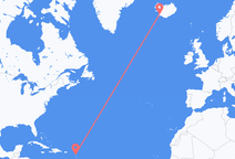 Antigua to Reykjavík
