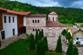 Photo of Ruins of Kaleto castle on the steep bank of the Iskar river in the city of Mezdra, Bulgaria.