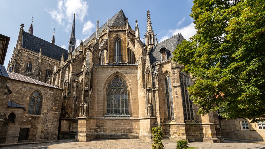 The cathedral, the historical landmark of Halberstadt