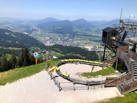 photo of a beautiful mountain view at Abtenau is a market town in the Hallein District of Salzburg in Austria.