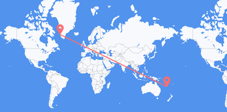Flüge von Neukaledonien nach Grönland