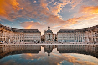 Photo of Nimes Arena aerial panoramic view. Nimes is a city in the Occitanie region of southern France.