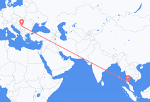 ナコーンシータンマラート県からベオグラード行きのフライト