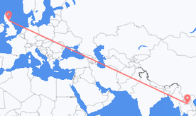 Flights from Laos to Scotland