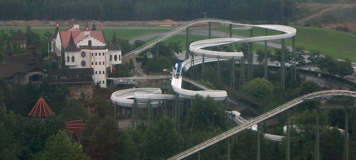 photo of ariel view of Schweizer Bobbahn, Soltau, Germany.