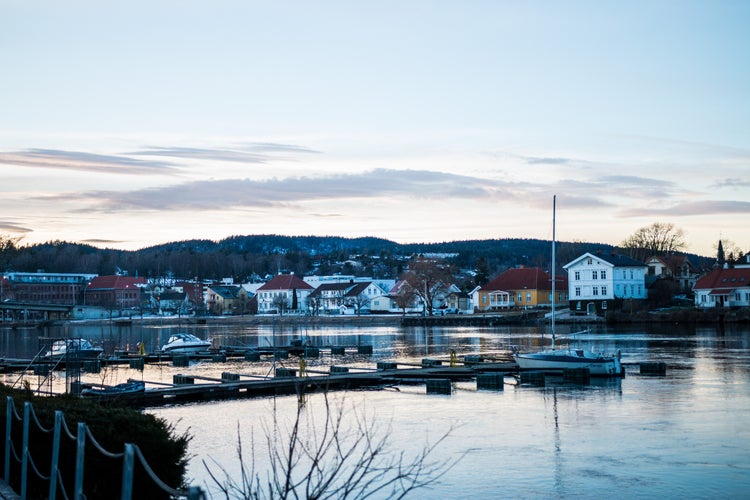 photo of view of Porsgrunn Lake Norway.