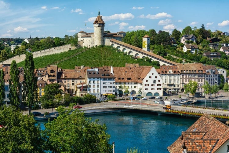 photo of view of Schaffhausen, Switzerland.