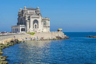 Photo of aerial View Of Constanta City Skyline In Romania.